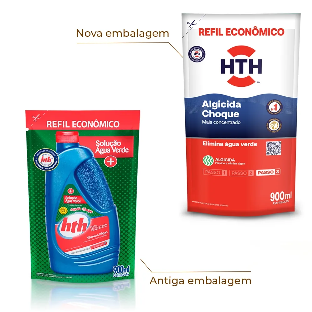 Refil Algicida de Choque Solução Água Verde HTH Refil Algicida de Choque Solução Água Verde HTH